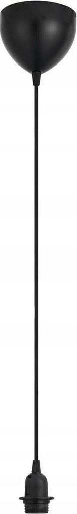 Nordlux Delux függeszték szett fekete, E27, 2 m textil kábel