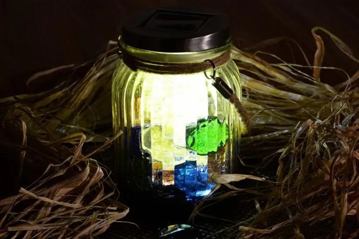 GARTHEN Kerti napelemes világítás 4 db hideg fehér