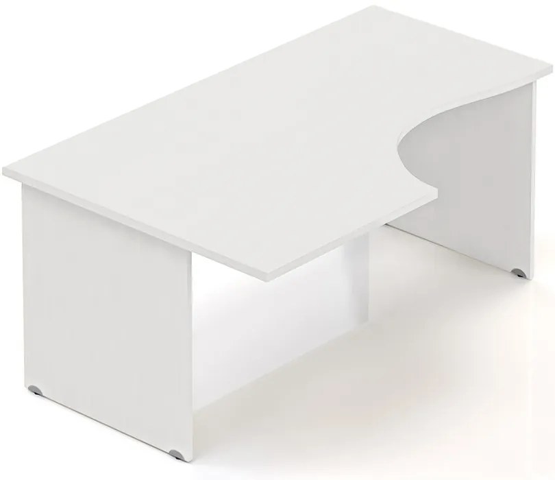 Visio ergonomikus asztal 160 x 100 cm, bal, fehér