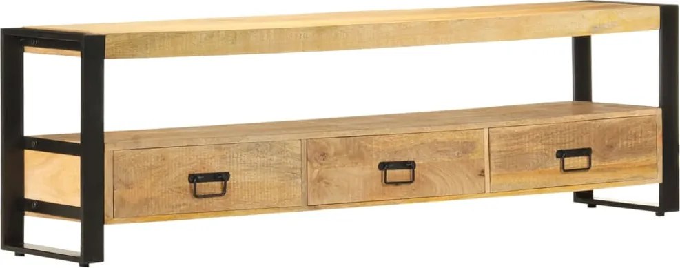 vidaXL tömör mangófa TV-szekrény 150 x 30 x 45 cm