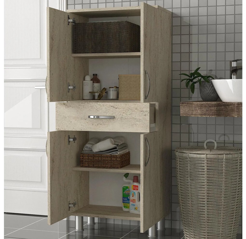 Fürdőszoba szekrény Austin 4 (travertin) . 1101372
