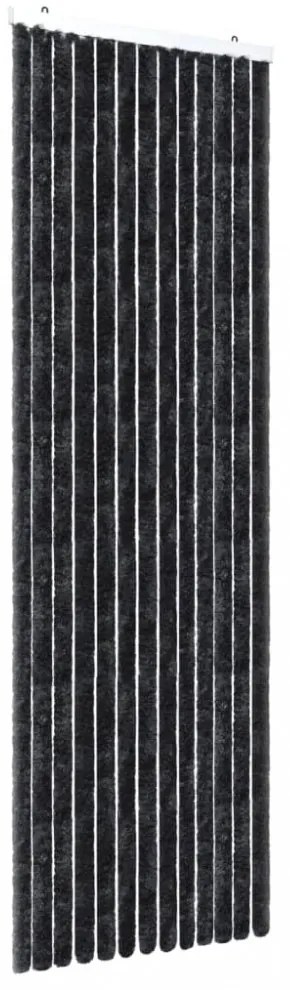 antracitszürke zsenília rovarfüggöny 56 x 185 cm