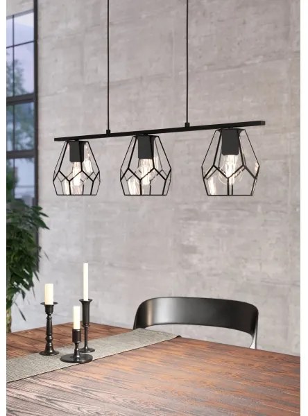 Eglo 43644 - MARDYKE LED csillár zsinóron 3xE27/40W/230V