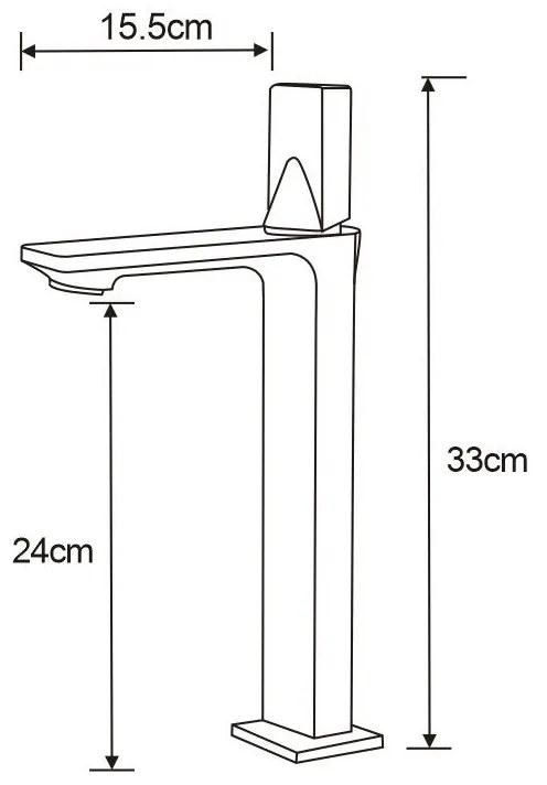 Mexen Crux, magas mosdócsaptelep, króm, 744410-00