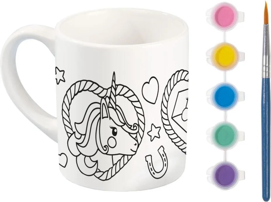 Unikornis Heart festhető porcelán bögre 235 ml Díszdobozban
