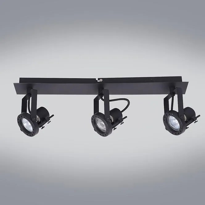 Lámpa Adrilux Medison 3xGU10 fekete AL102