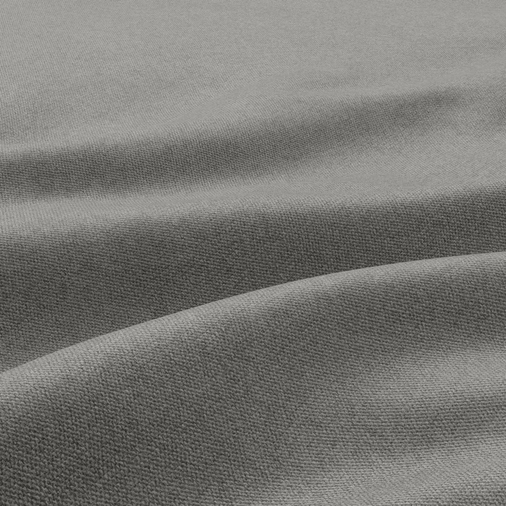 Zeus kanapé, bársony, hab töltet, egyenes kartámasz, világosszürke