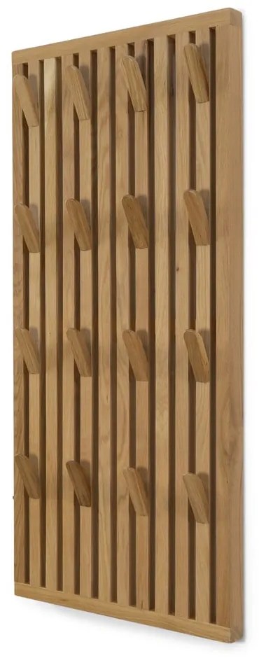 Natúr színű tölgyfa fogas panel 46x100x8 cm Parco – Spinder Design