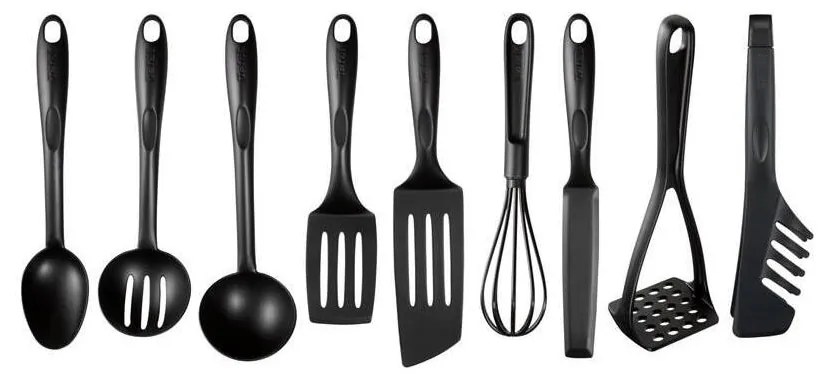 Tefal - Konyhai eszközkészlet 9 db BIENVENUE fekete