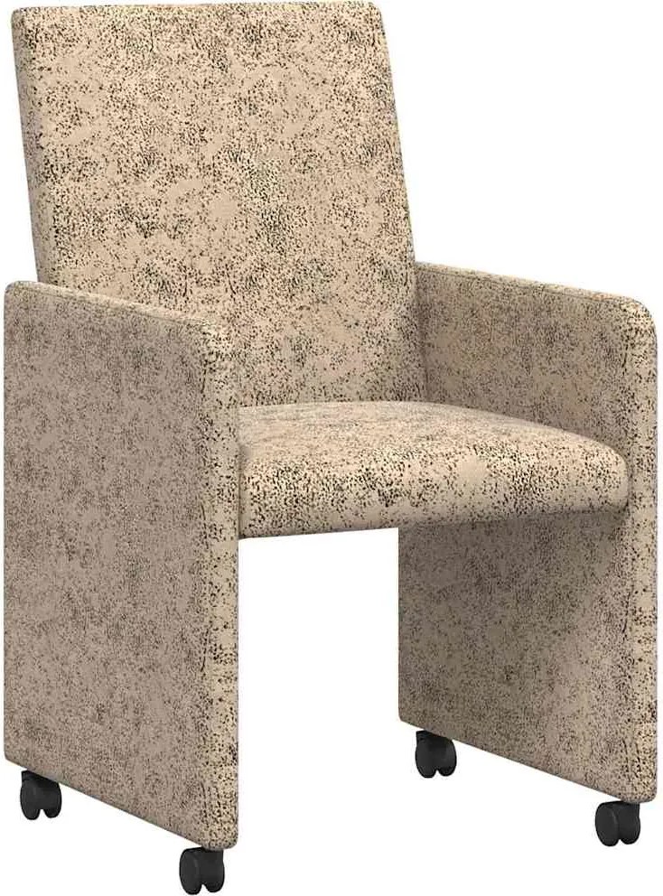 vidaXL Kerekes Étkező Székek 2 pcs Világosszürke 57 x 66 x 94 cm