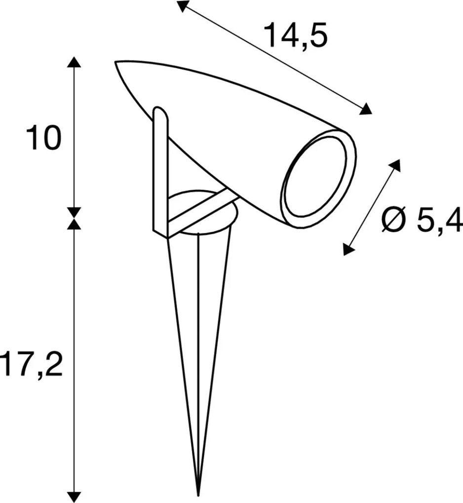 SLV 227505 SYNA Kültéri Növényvilágító Lámpa Antracit LED IP55