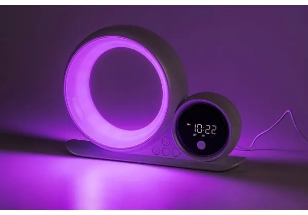 Rabalux 76109 - LED RGB Asztali lámpa hangszóróval WAKEWAY LED/5W/230V