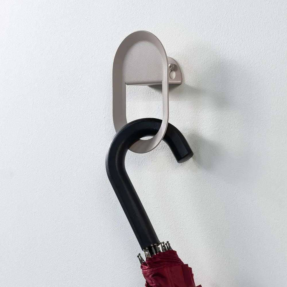 Világosbarna fali acél akasztó Coucou – Spinder Design