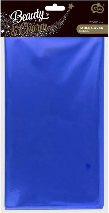 Sötétkék Metallic fólia asztalterítő 137x183 cm