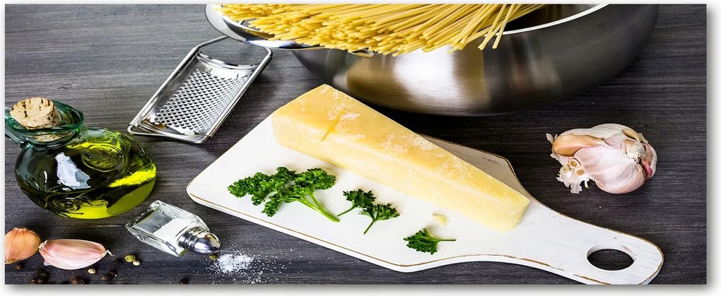 Edzett üveg panel Fokhagymás tészta XXL