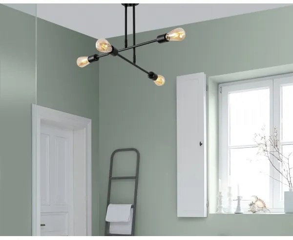 Csillár rúdon FLOWER 4xE27/40W/230V