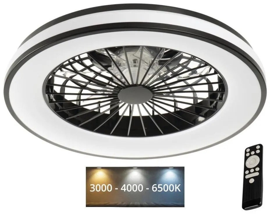 Kanlux 38033-LED PLAVE 48W/230V ventilátoros lámpa 3000/4000/6500K +DO