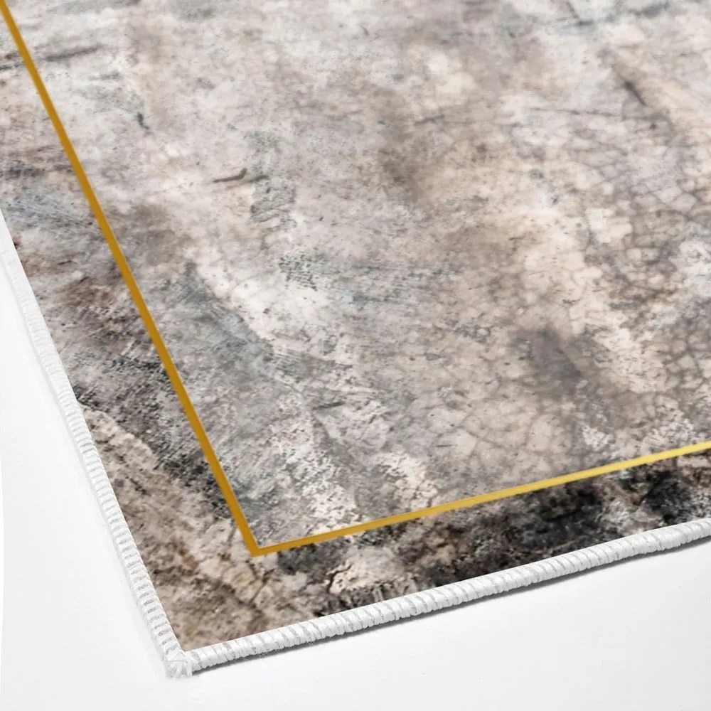 Szürke-barna fürdőszobai kilépő szett 2 db-os 60x100 cm – Foutastic