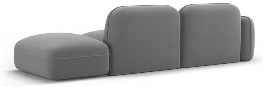 Világosszürke bársony heverő (bal oldali) Audrey – Interieurs 86