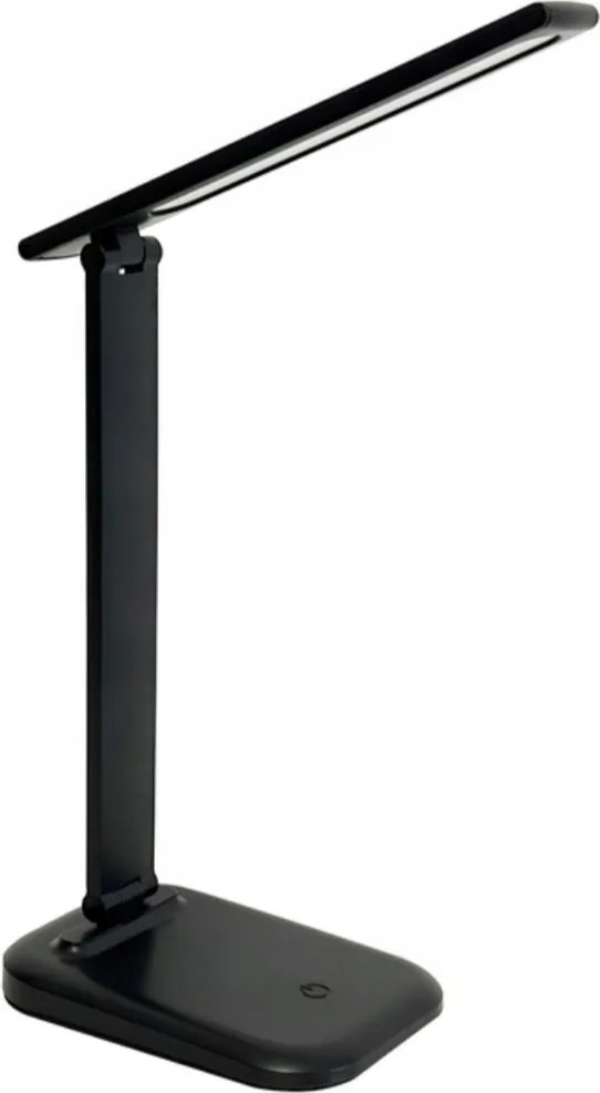 LED-es asztali lámpa, fekete, állítható, hálószobába, gyerekszobába Cetia