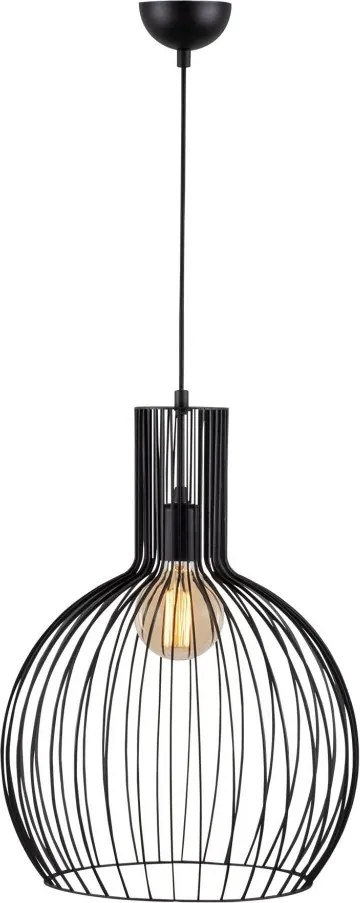 Fellini MR-756 fekete vas függőlámpa, Ø38 cm