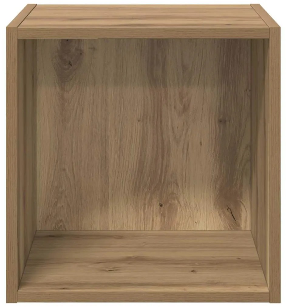 Fali Szekrény 2 pcs kézműves tölgy 37 x 37 x 37 cm Faanyag