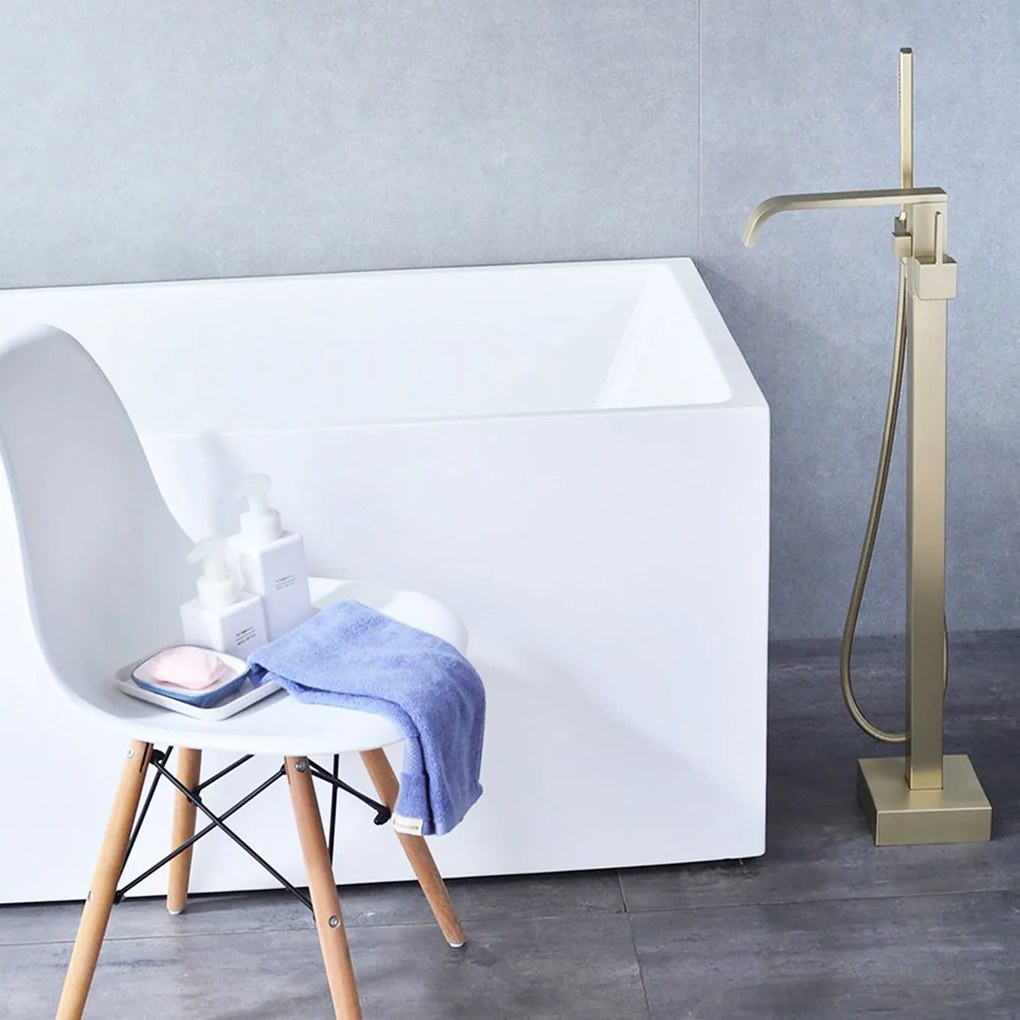 Fürdőkád csaptelep Rea Carat Gold Brush