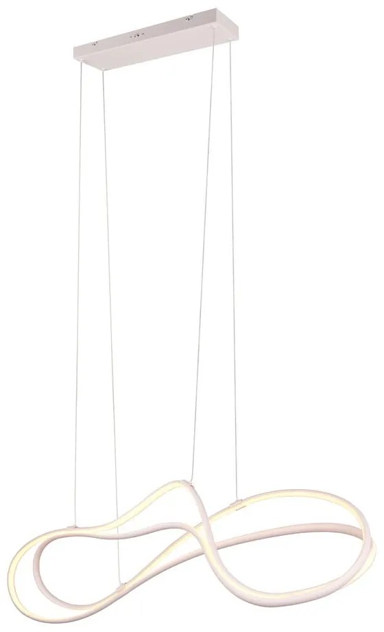 Fehér LED függőlámpa fém búrával Nala – Trio Select