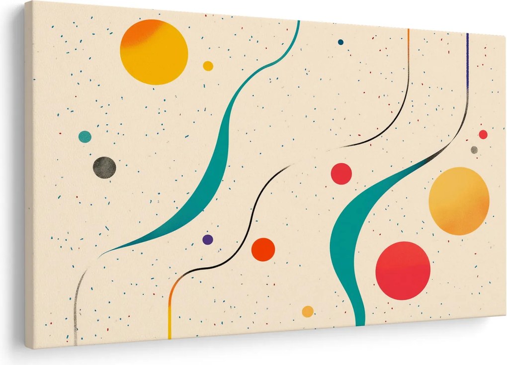 Kép - Minimalista színes illusztráció (90x60 cm)