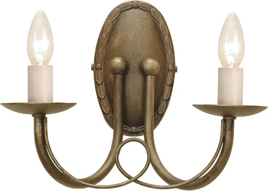 Elstead Lighting MINSTER MN2-BLK-GOLD Fali lámpa 2x60W/E14