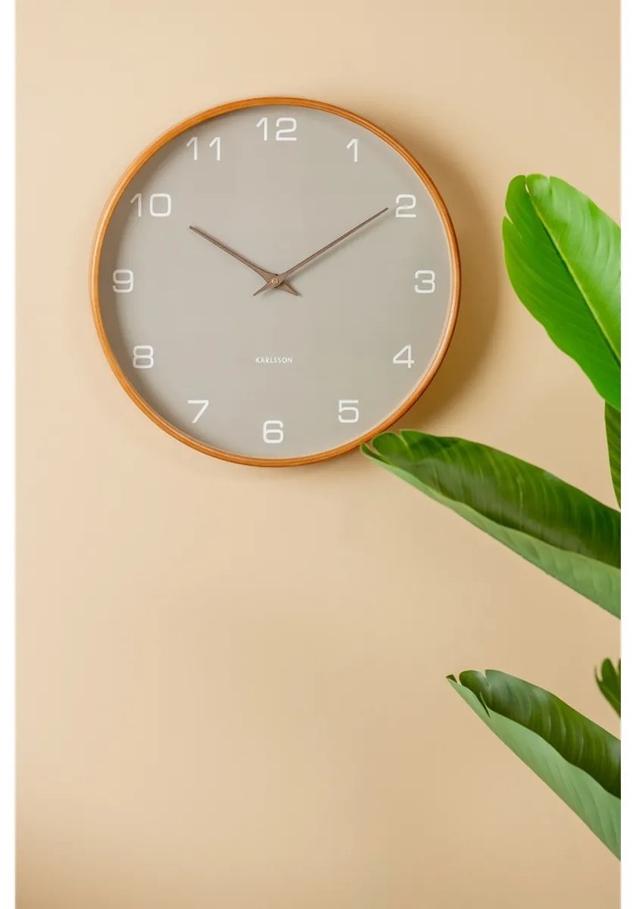 Karlsson 5993GY design falióra szürke, átmérő 40cm