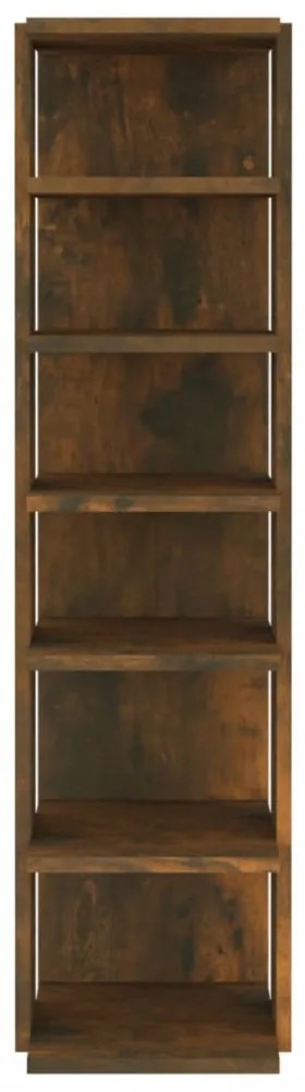 füstös tölgy színű szerelt fa cipőtartó 27,5 x 27 x 102 cm