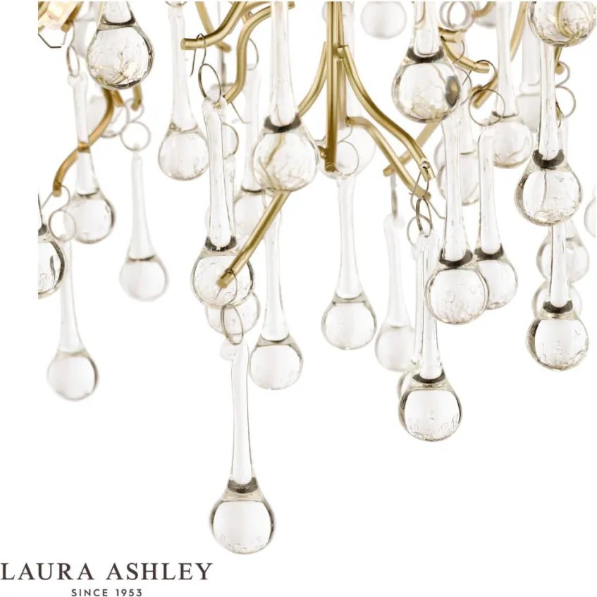 LAURA ASHLEY 3756150-Q WILLOW Kristály Mennyezeti Lámpa Átlátszó, Pezsgő G9 IP20
