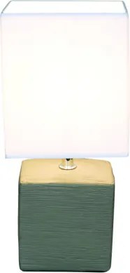 Globo 21677 Asztali lámpa kerámia barna, textil fehér, LxBxH:130x110x290, exkl. 1xE14 40W 230V