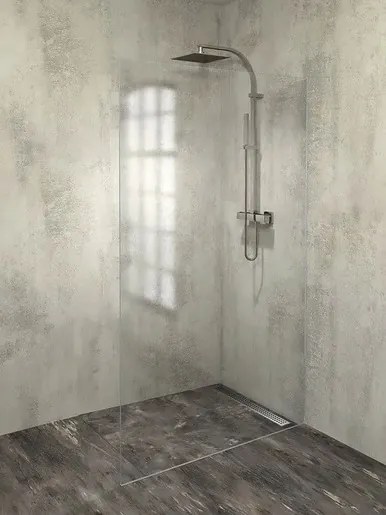 Polysan ARCHITEX LINE készlet üveg rögzítéséhez, padló-fal, max. szélesség 1200 mm, polírozott alumínium AL2112