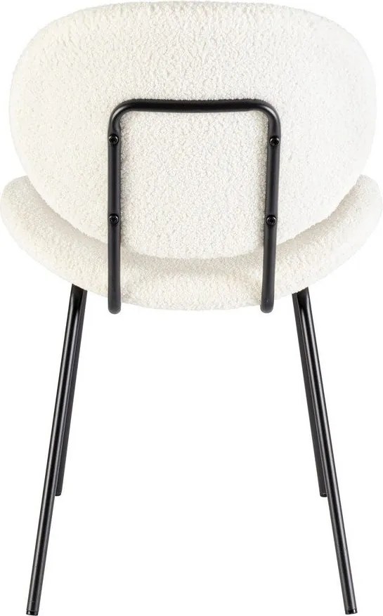 Fehér kárpitozott étkezőszék Maddie – Yes Everyday