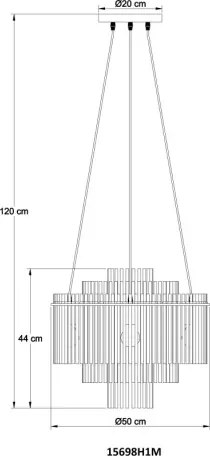 GLOBO 15698H1M GORLEY Modern Függesztett Lámpa IP20