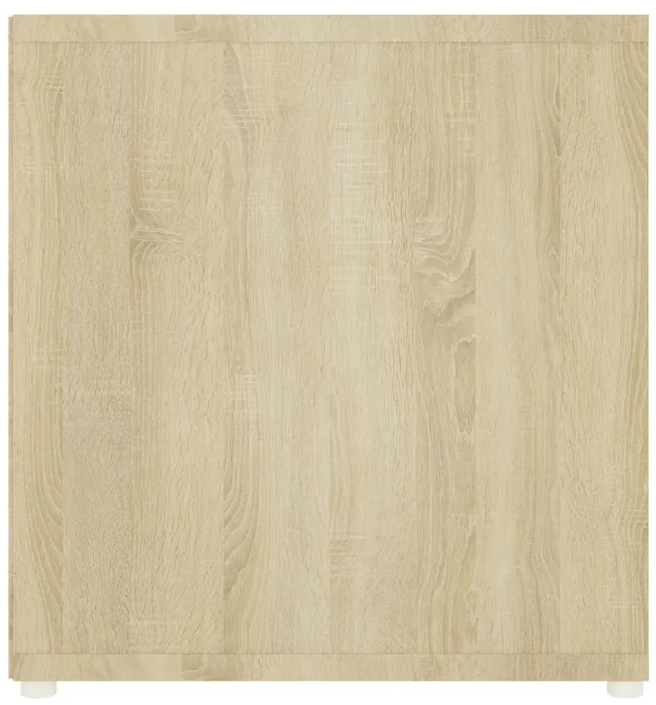 2 db sonoma tölgy színű szerelt fa TV-szekrény 107 x 35 x 37 cm