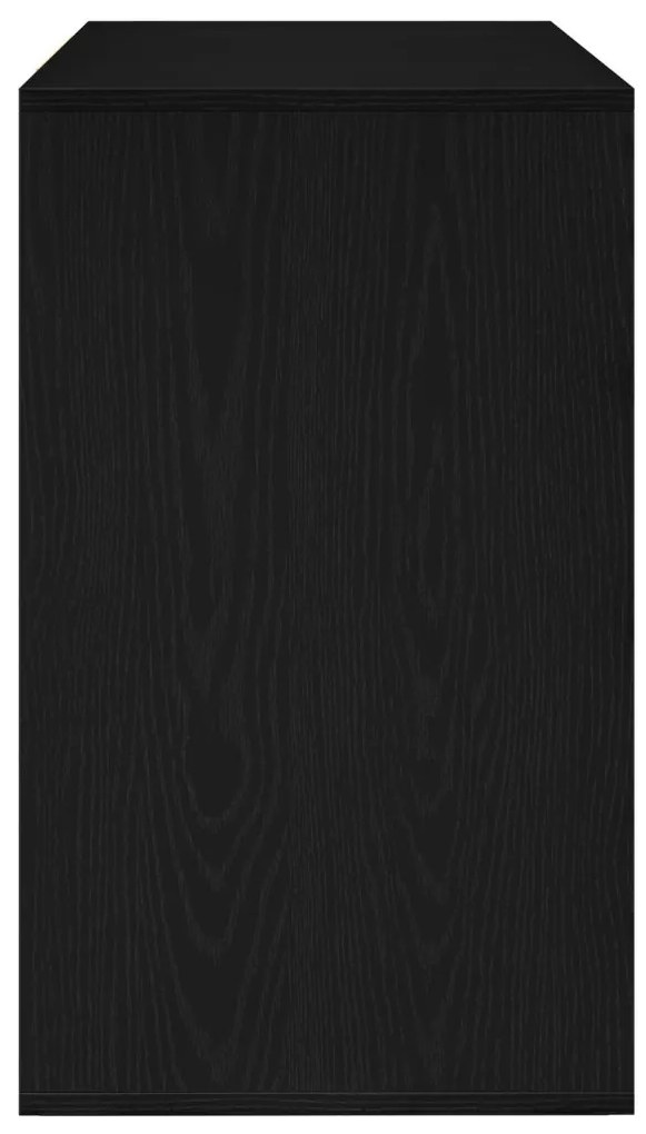Fekete Tölgy Oldalszekrény 120x41x75 cm Műanyag Fa