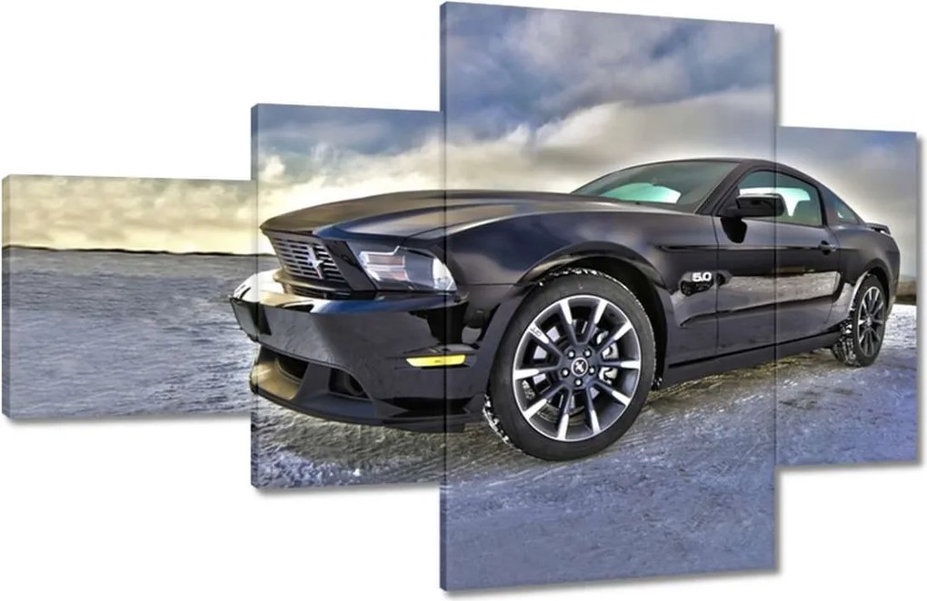 Képek 130x80 Ford Mustang a hóban Autó Klasszikus Made in Usa