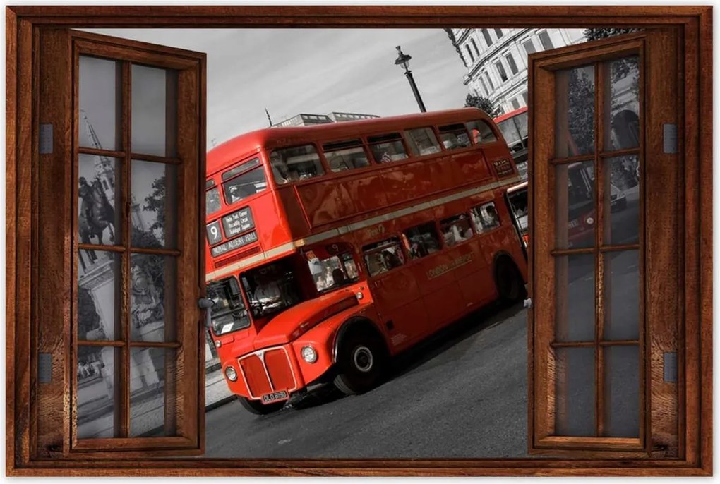 Poszterek 120x80 Piros busz London