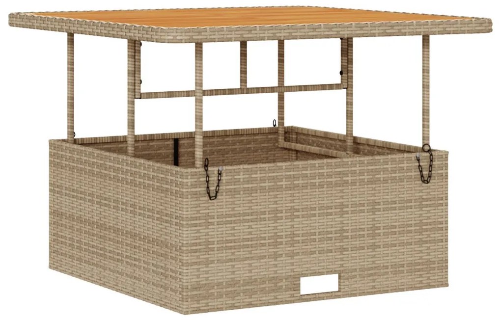 Kert étkező szett Bézs Poli rattan