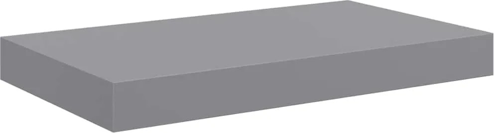 vidaXL szürke MDF lebegő fali polc 40 x 23 x 3,8 cm