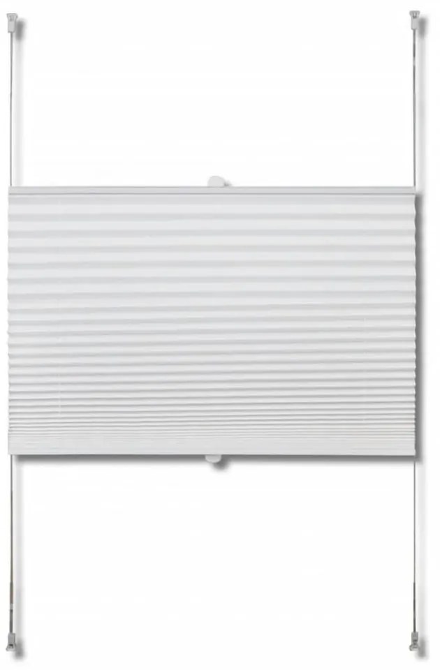 Plisse Roló 60 x 200 cm Fehér Redős Roló
