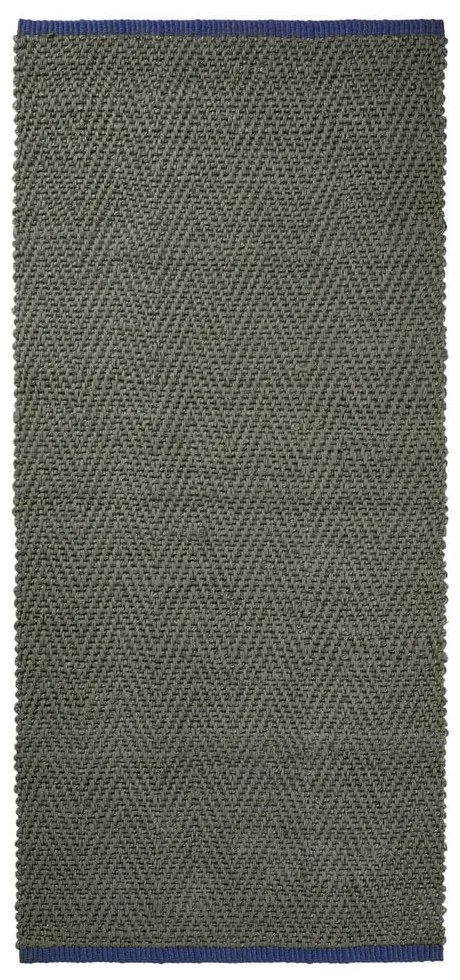 Sötétzöld juta futószőnyeg 70x150 cm Notes – Mette Ditmer Denmark