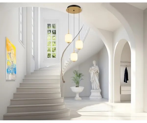 Globo 15217-3 - LED Csillár zsinóron EWALD LED/20W/230V