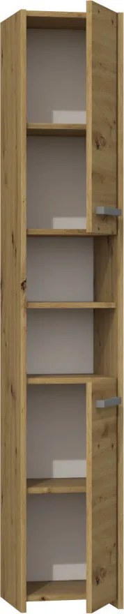 S30 fürdőszoba szekrény, tölgy