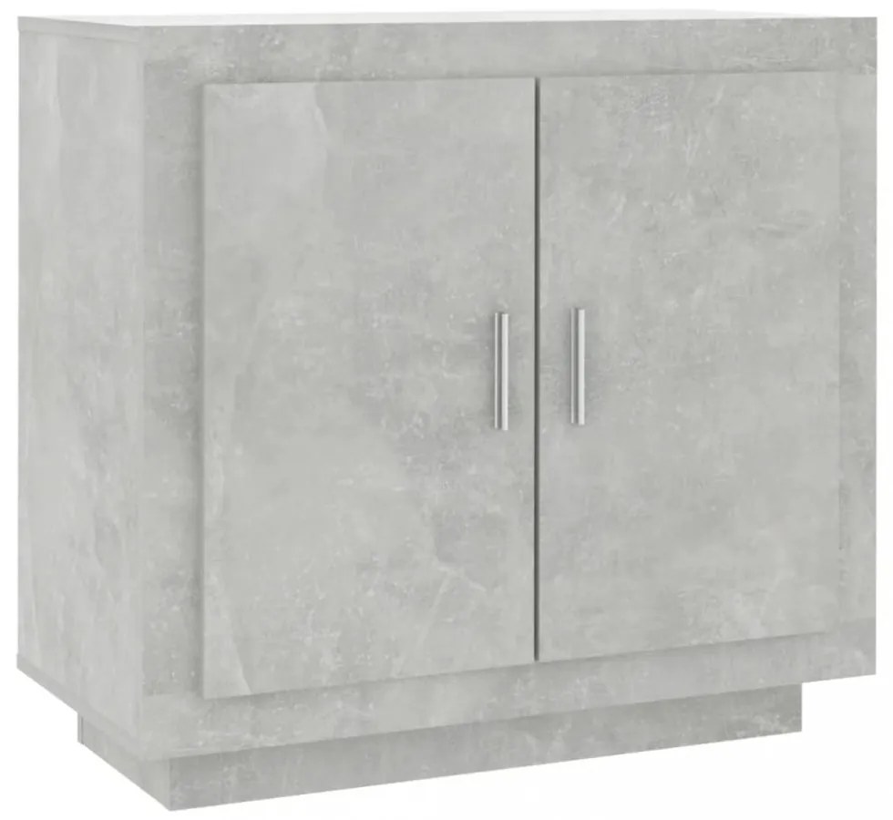 betonszürke szerelt fa tálalóasztal 80 x 40 x 75 cm