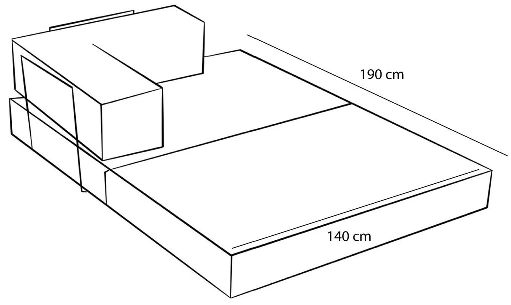 Kétszemélyes kanapé Comfort - Barna v2
