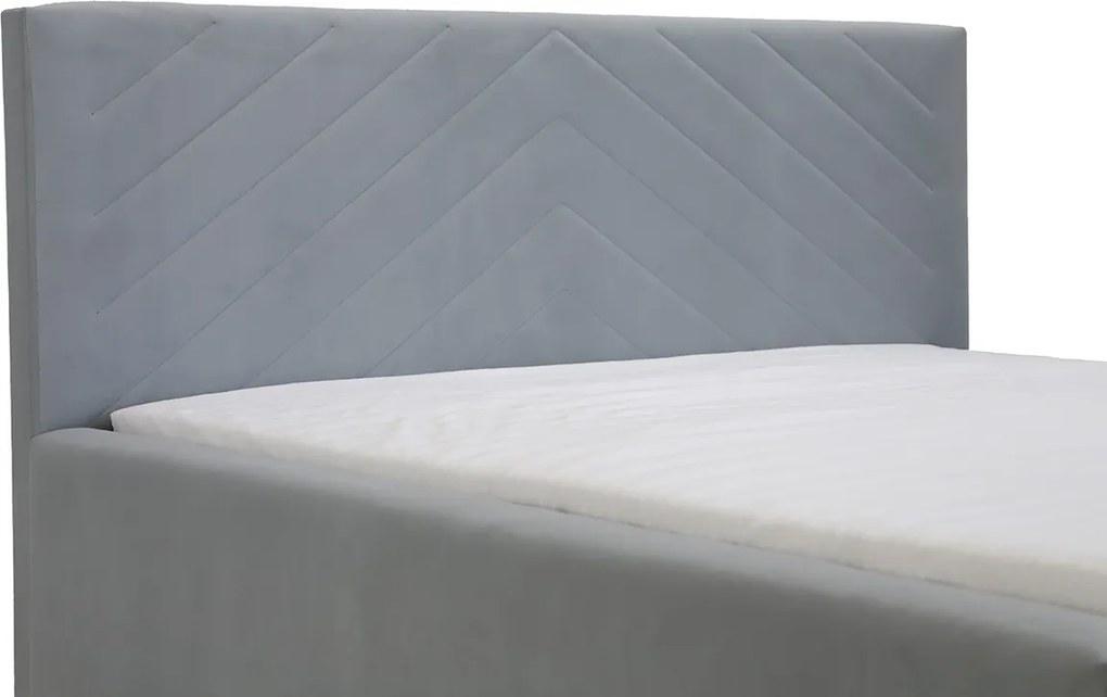 Kárpitozott ágy tárolóval és COOL matraccal 160x200 cm Piros